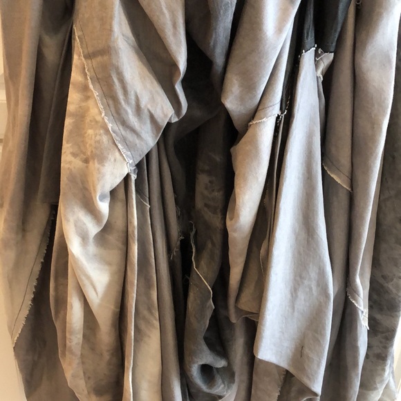 💙TLA bohemian pinned up tiered hem distressed full long maxi skirt - Picture 7 of 14